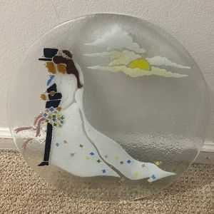 Peggy Karr Bride And Groom Plate